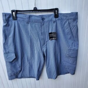 Eddie‎ Bauer Amphib Cargo Shorts Mens 40 Gray Flexion Performance 10" Inseam NWT